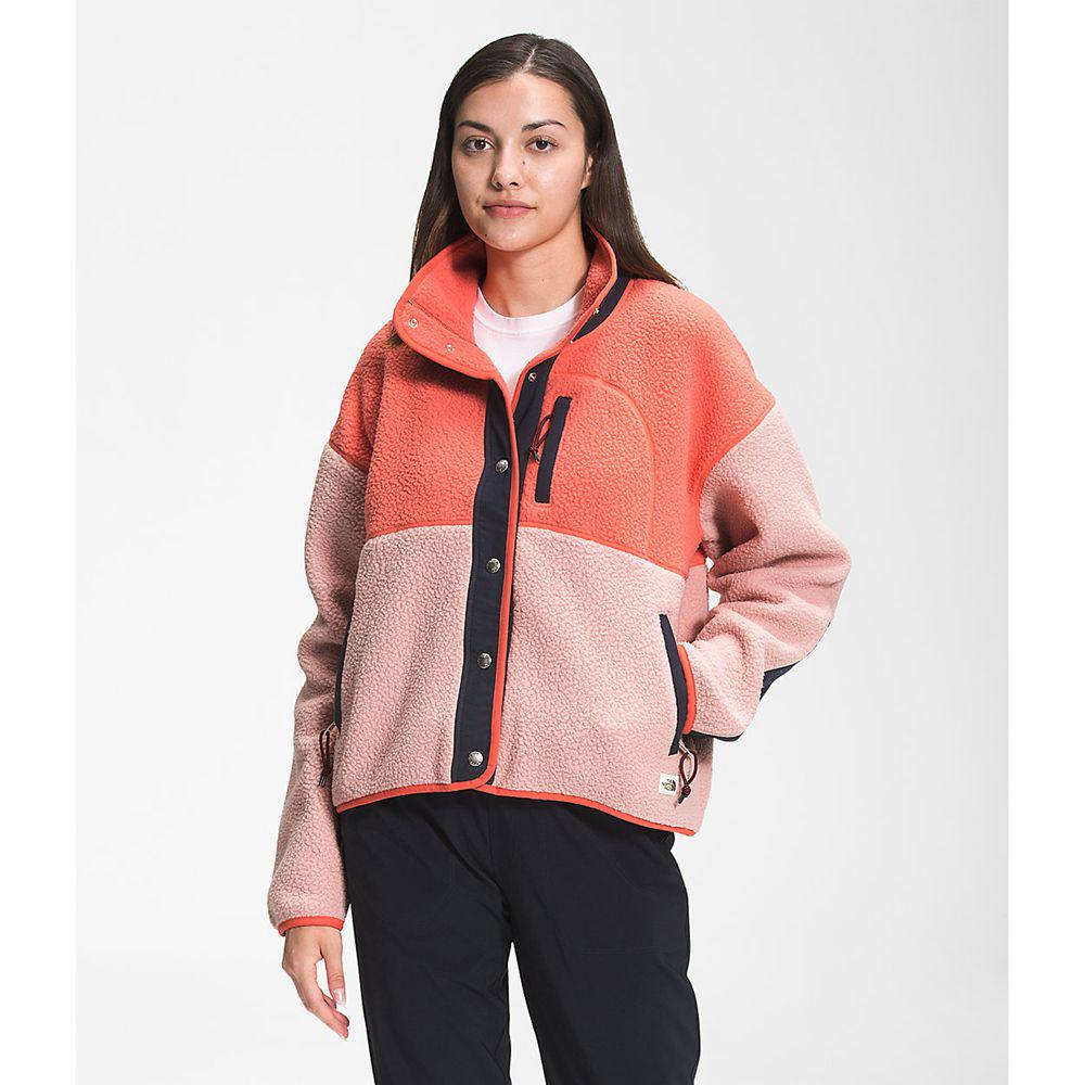 The North Face Cragmont Γυναικεια Μπουφάν Fleece - Πορτοκαλι / Ροζ (FHRB28374)